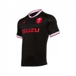 Camisola Galesa Rugby Equipamento Segundo 2020-2021 Manga Curta